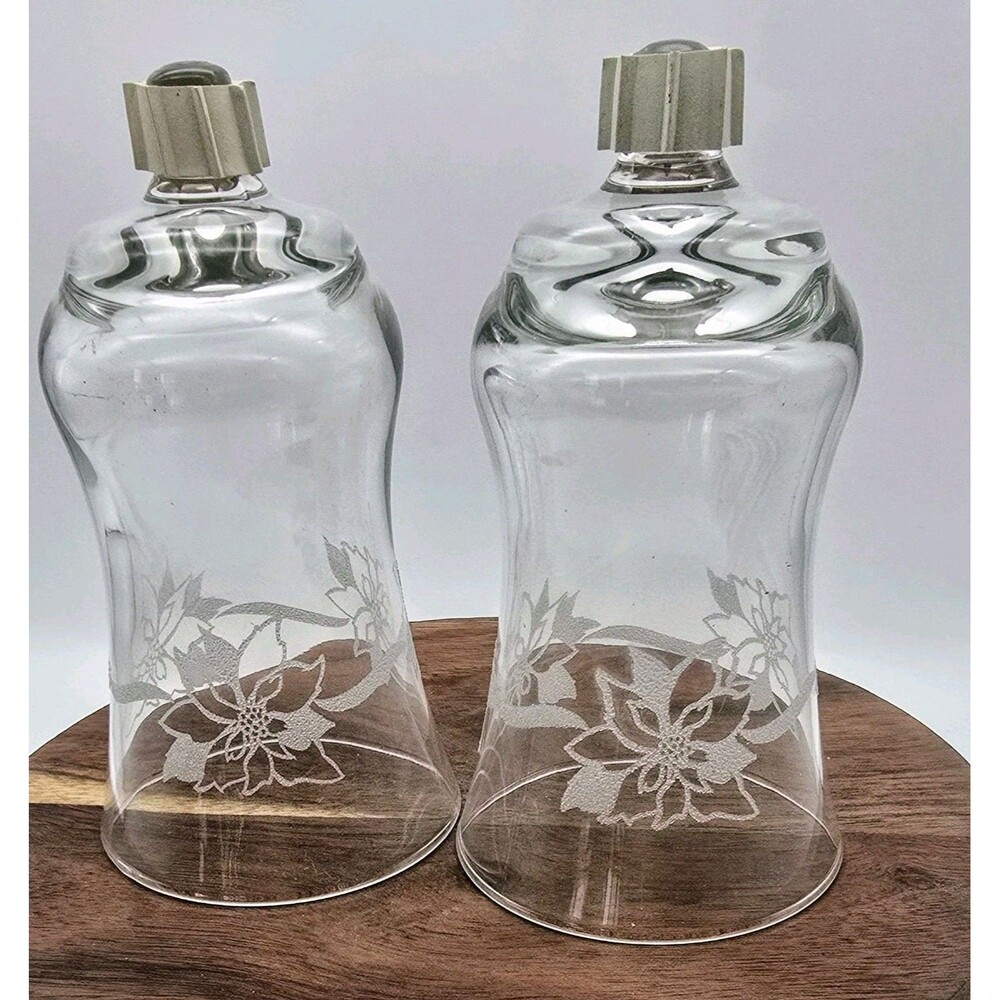 2 Homco Home Interiors Poinsettia Peg Votive Candle Holders Christmas Vintage